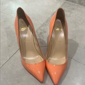 Christian Louboutin Orange Stiletto Heels
